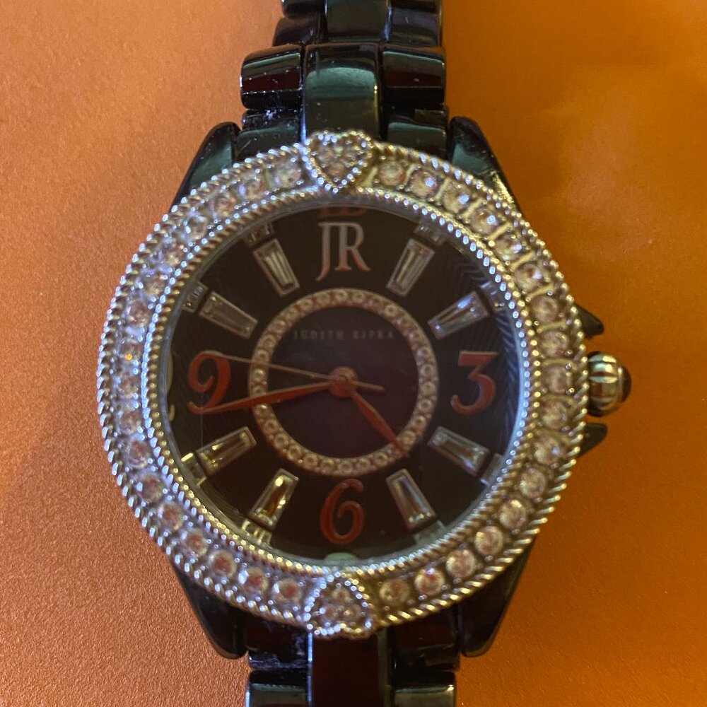 Judith Ripka Ceramic and Stainless Steel Watch - Picture 2 of 4